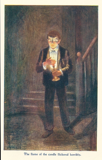 The flame of the candle flickered horribly.